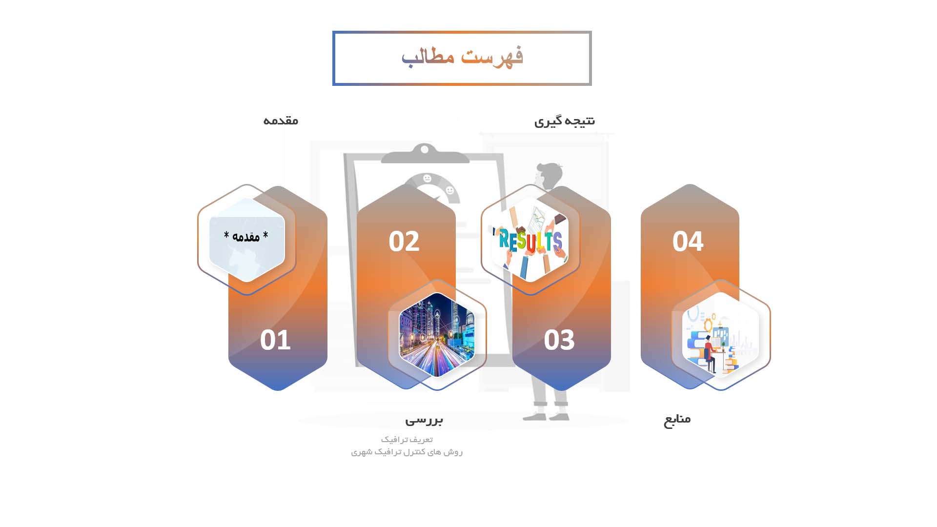 پاورپوینت در مورد روش های کنترل ترافیک شهری